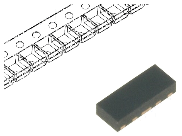 Diode: TVS netwerk; 3A; uDFN10; Eigenschappen: ESD bescherming Diode: TVS netwerk; 3A; uDFN10; Eigenschappen: ESD bescherming